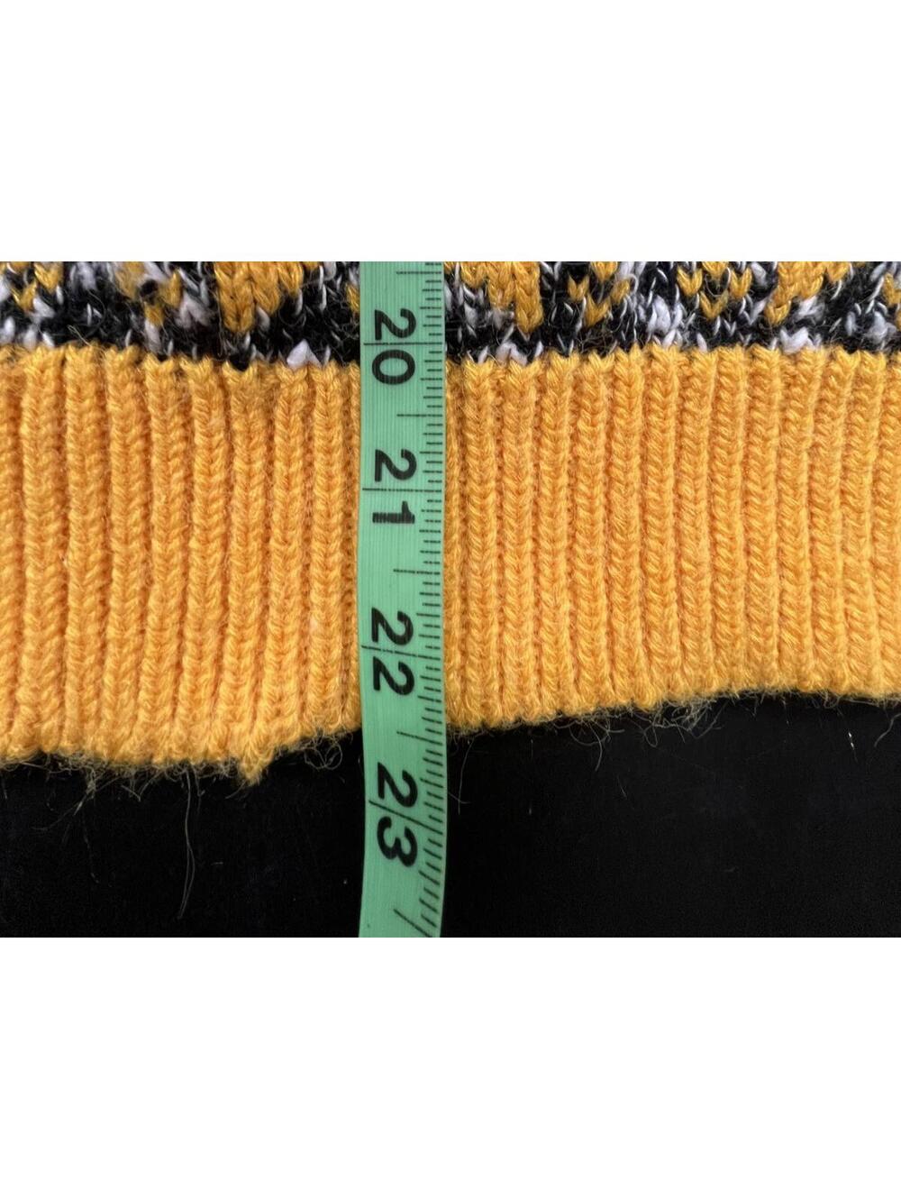 Calamity Jayne VTG Black and Yellow Knit Sweater - M - Picture 4 of 6